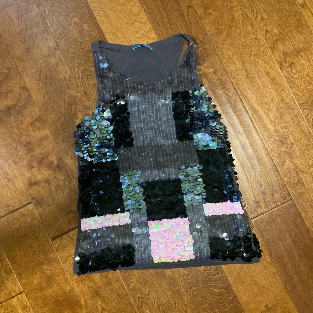 Sequin tank top
